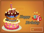 Birthday Chocolate Cake Images With Wishes (J-452-1)