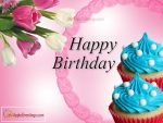 Birthday Wishes Cup Cake Images (J-455-1)