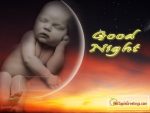 Sleeping Baby Good Night Greetings (J-485-1)