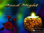 Good Night Images With Candle Light (J-497-1)