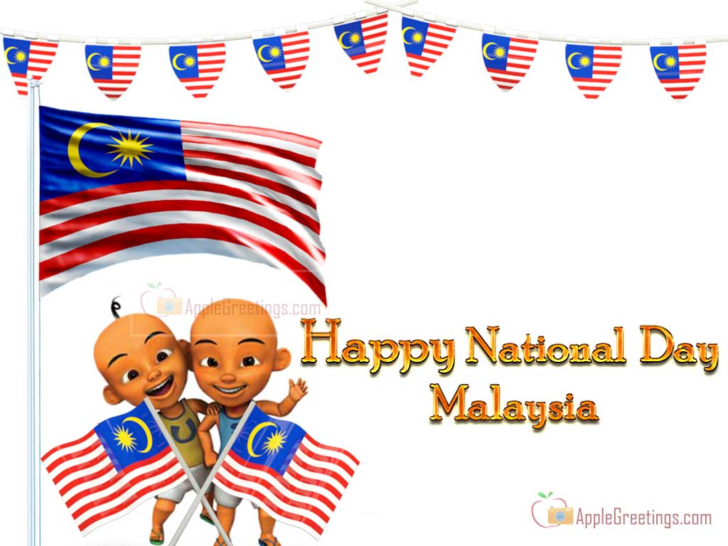 Happy Malaysia National Day Greetings To Wish All Malaysians On 31st August 2021 (Image No : M-452)