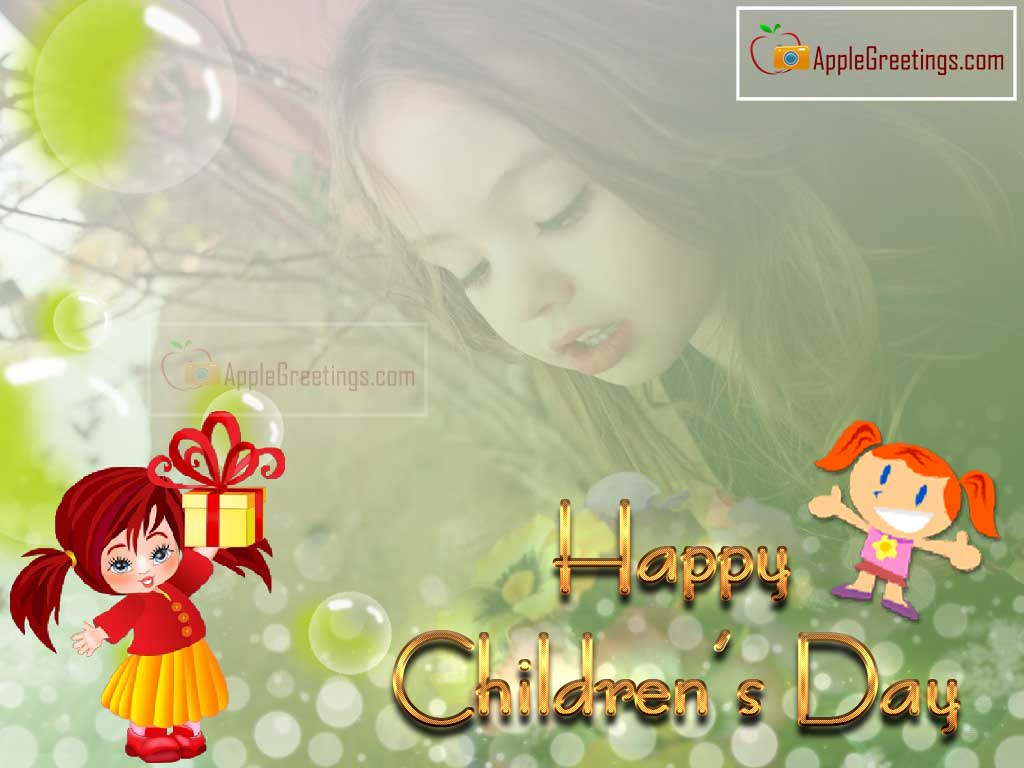 Happy Children’s Day Best Wishes Greetings Images For Kids (Image No : J-505-1)