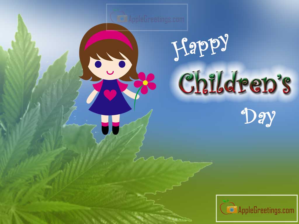 Wishing Happy Children’s Day With Greetings Images On 2021 (Image No : J-510-1)