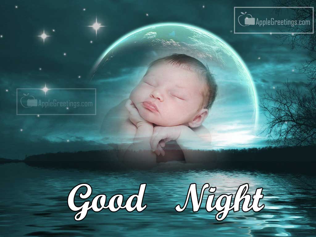 Cute Sleeping Baby Wishing Good Night Pictures And Good Night Wishes Images Download