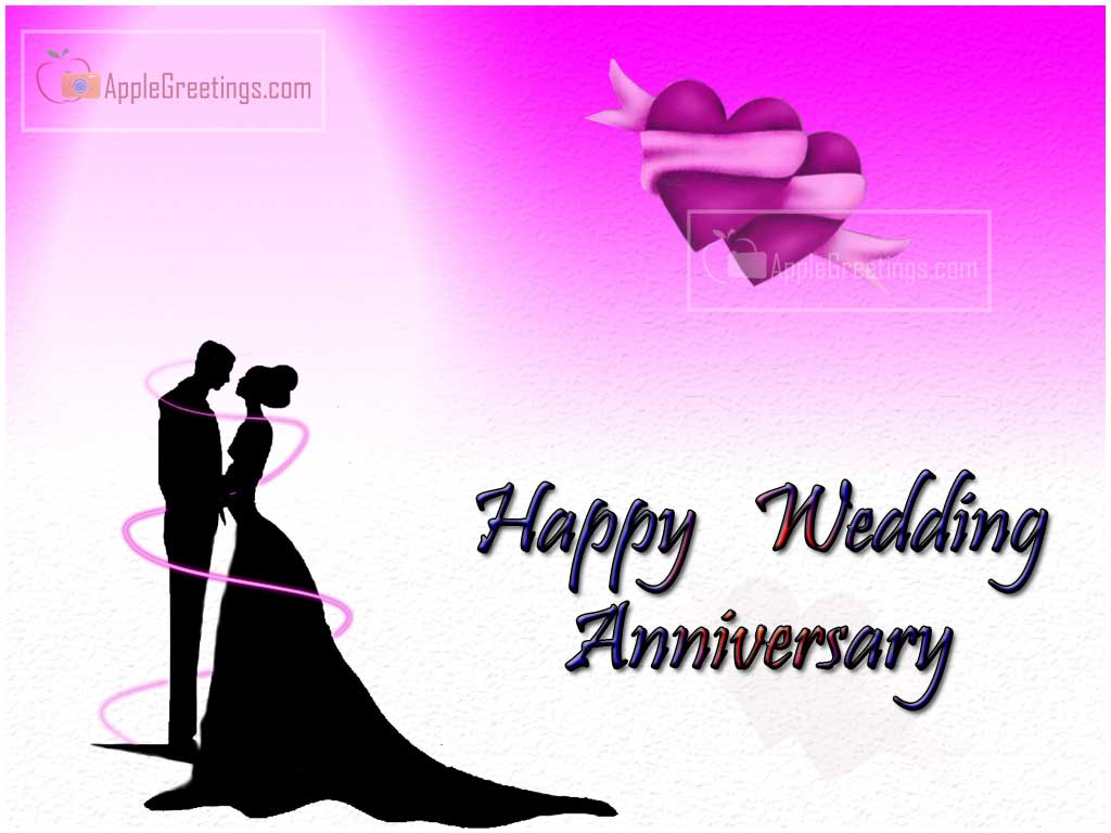 Cute Wedding Couple Images Photos With Happy Wedding Anniversary Wishes Words (Image No : T-243-1)