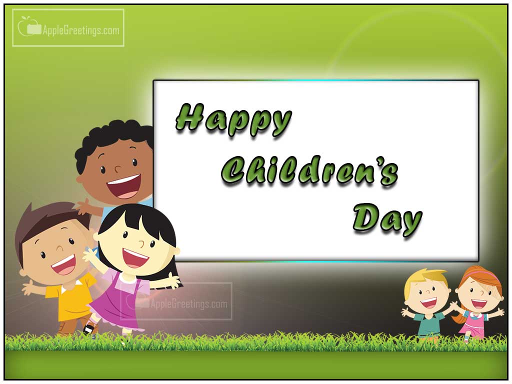 Best Facebook And Whatsapp Children’s Day Wishes Sharing Images And Greeting (Image No : T-602)
