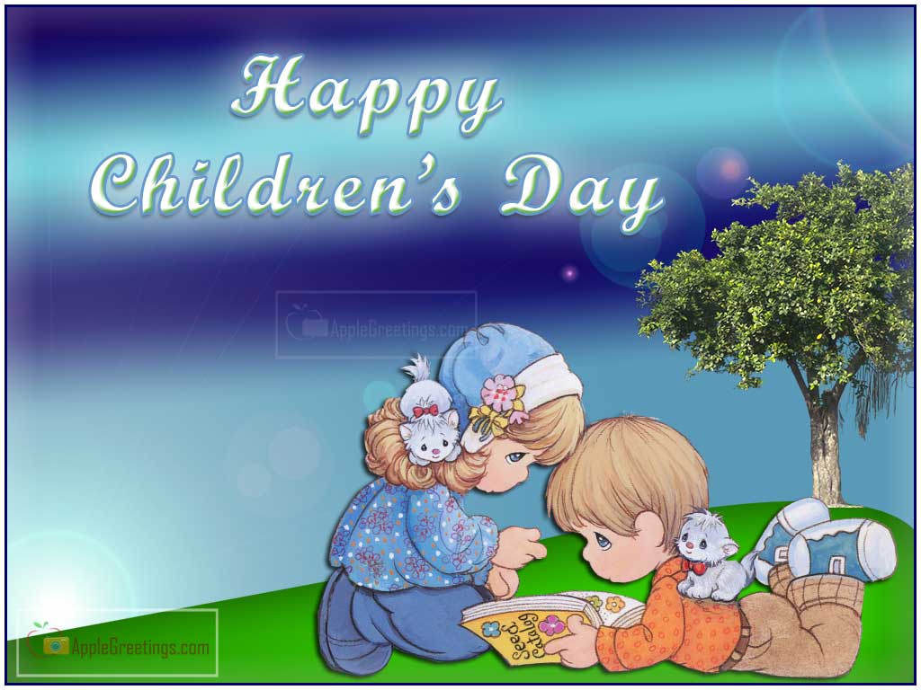 Latest Children’s Day Happy Greetings Wishes Hd Images Share On Whatsapp And Twitter (Image No : T-621)