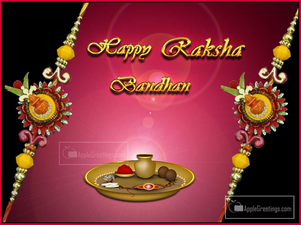 Raksha Bandhan Hd Images To Share With Your Brother Or Sister To Wish Happy Raksha Bandhan (Image No : T-740)