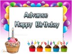 Advance Happy Birthday Greetings Free Download